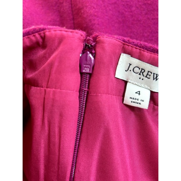 Preowned J Crew Wool Skirt- Pink - Size 4 - Picture 7 of 7